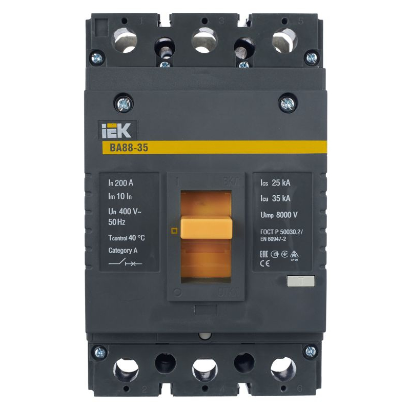 Выключатель автоматический ВА88-35 3Р 200А 35кА IEK