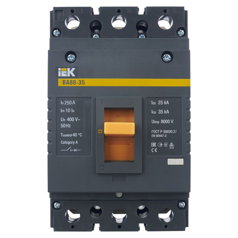 Выключатель автоматический ВА88-35 3Р 250А 35кА IEK