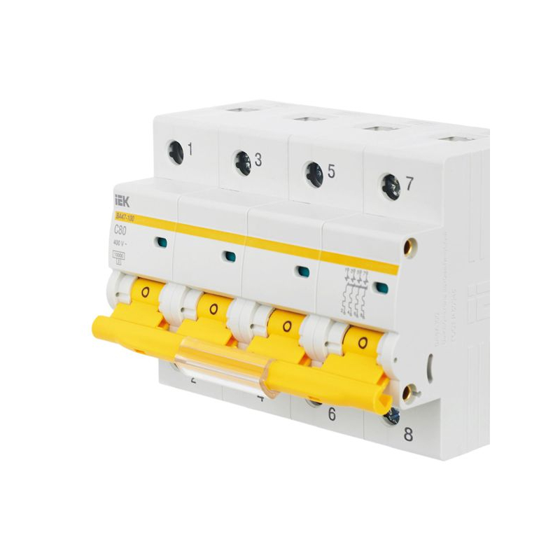 KARAT Автоматический выключатель ВА47-100 4P C 80А 10кА IEK