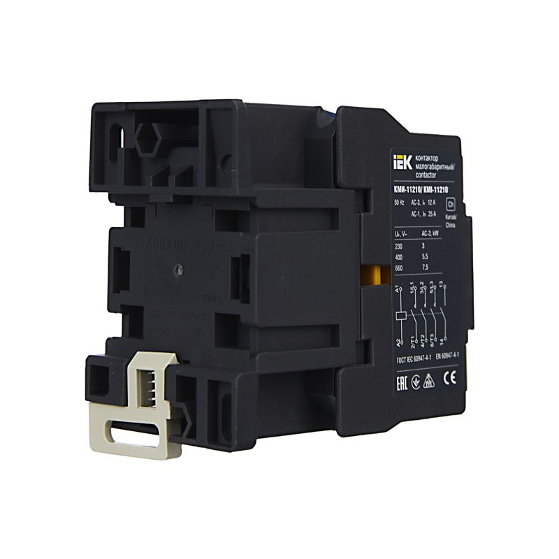 Контактор КМИ-11210 12А 230В/АС3 1NO IEK