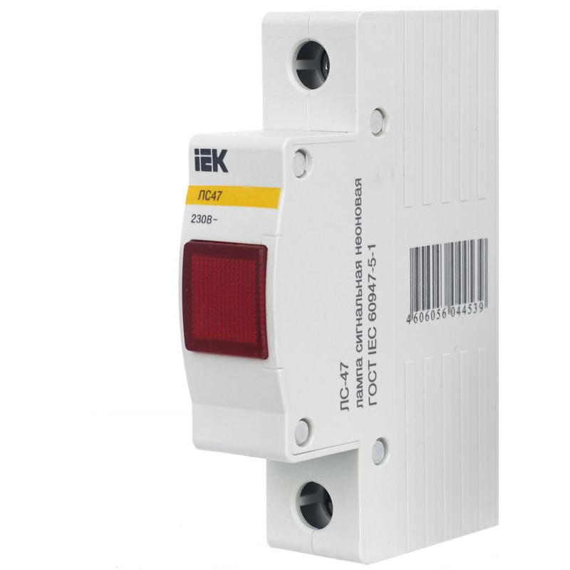 Лампа сигнальная ЛС-47 неон красная IEK