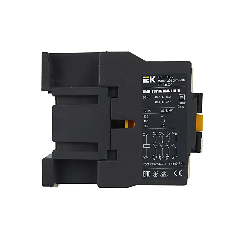 Контактор КМИ-11810 18А 230В/АС3 1NO IEK