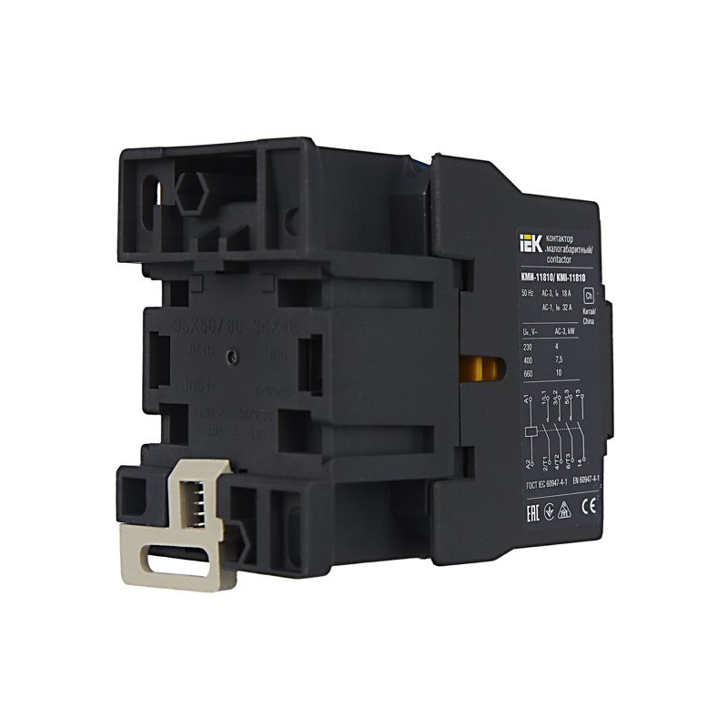 Контактор КМИ-11810 18А 230В/АС3 1NO IEK
