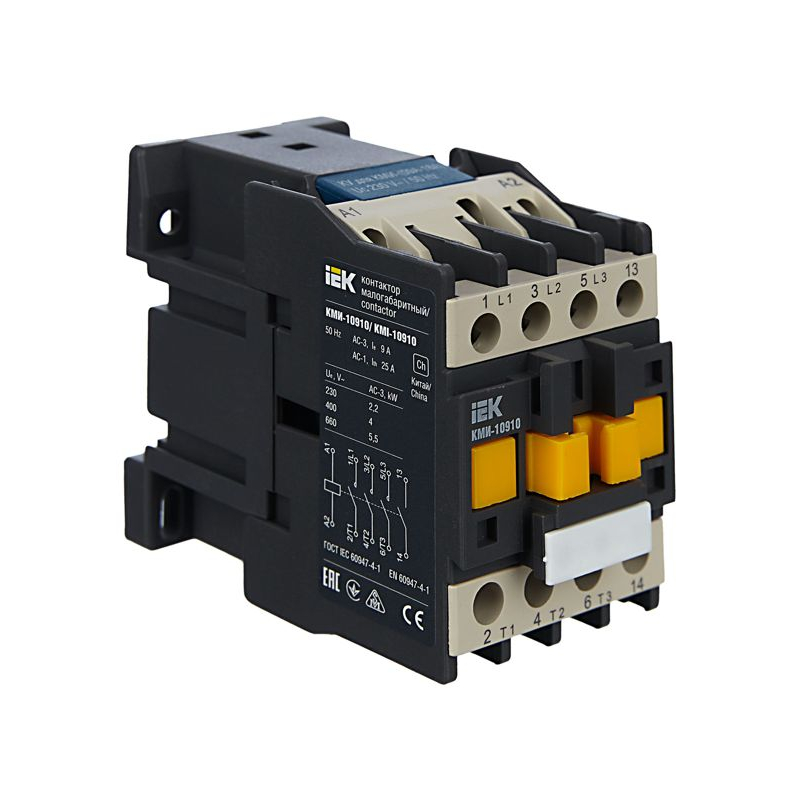 Контактор КМИ-10910 9А 230В/АС3 1NO IEK