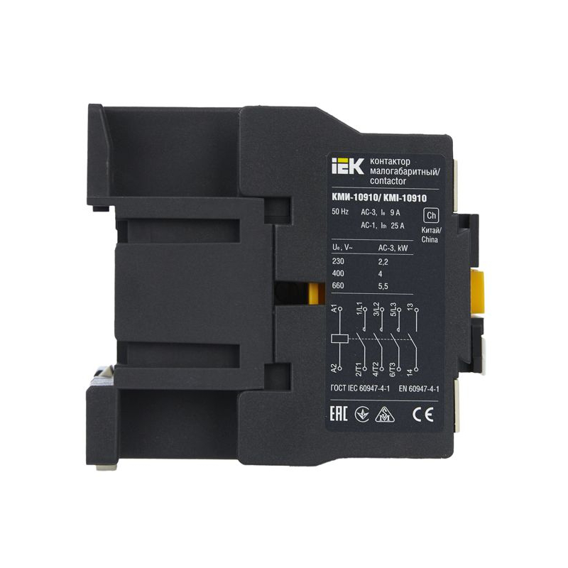 Контактор КМИ-10910 9А 230В/АС3 1NO IEK