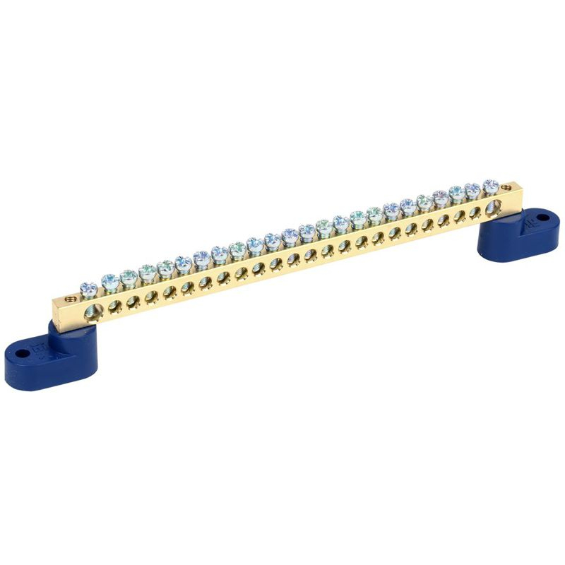 Шина N ноль на двух угловых изоляторах ШНИ-6х9-24-У2-С IEK