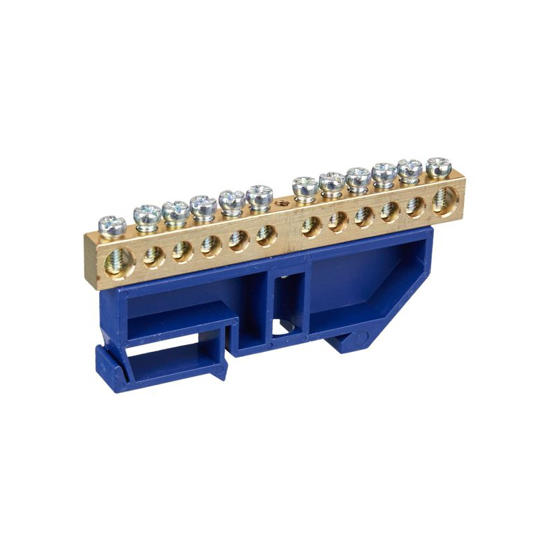 Шина N ноль на DIN-изол ШНИ-8х12-12-Д-С IEK