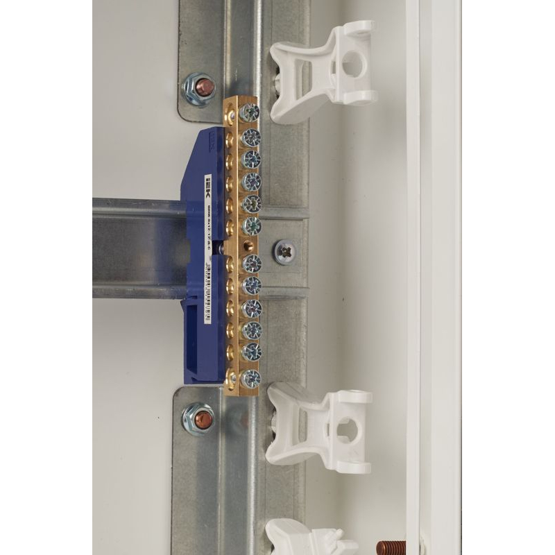 Шина N ноль на DIN-изол ШНИ-8х12-12-Д-С IEK