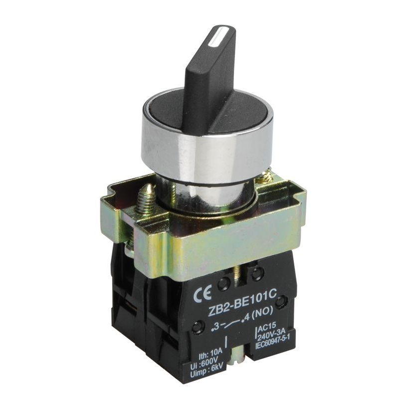 Переключатель LAY5-BD33 на 3 положения I-0-II стандартная ручка 2NO IEK