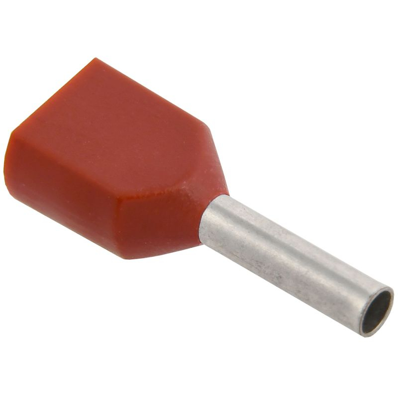 Наконечник НШВИ(2) 0,75-8 темно-красный (100шт/упак) IEK Наконечник НШВИ(2) 0,75-8 темно-красный (100шт/упак) IEK