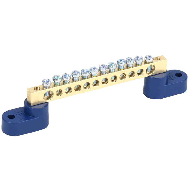 Шина N ноль на двух угловых изоляторах ШНИ-6х9-12-У2-С IEK