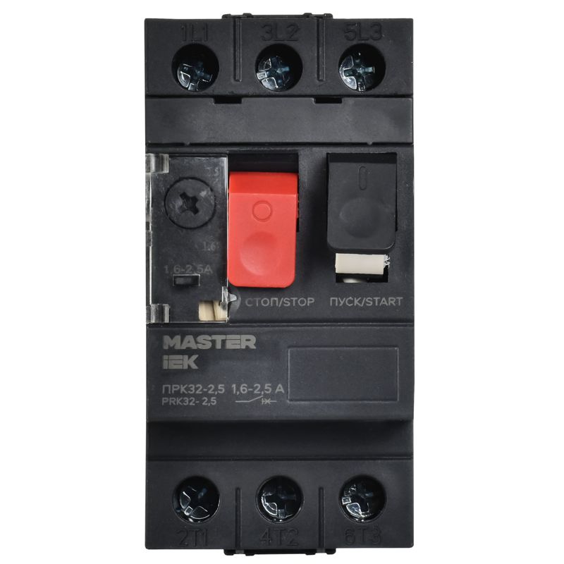 Пускатель ПРК32-2,5 In=2,5A Ir=1,6-2,5A Ue 660В IEK