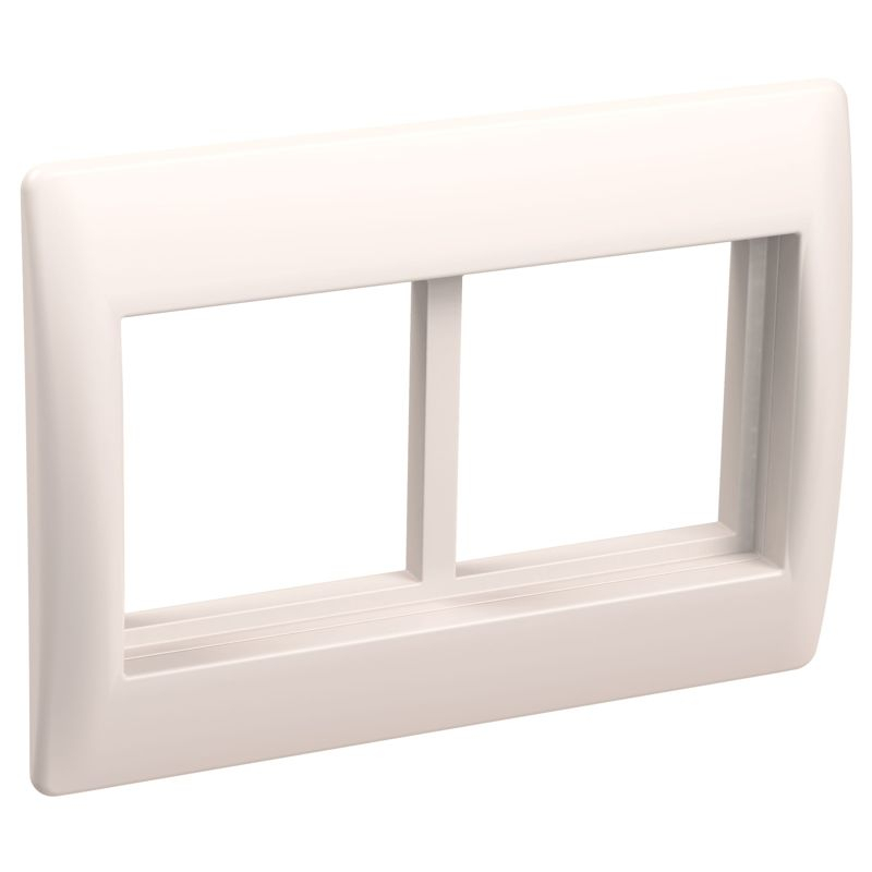 PRIMER Рамка и суппорт на 4 модуля 75мм для кабель-каналов 100х40 и 100х60 белый IEK