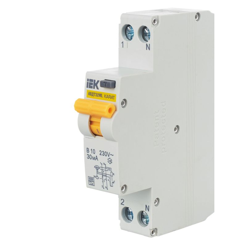 Выключатель автоматический дифференциального тока АВДТ32ML тип A В10 30мА KARAT IEK
