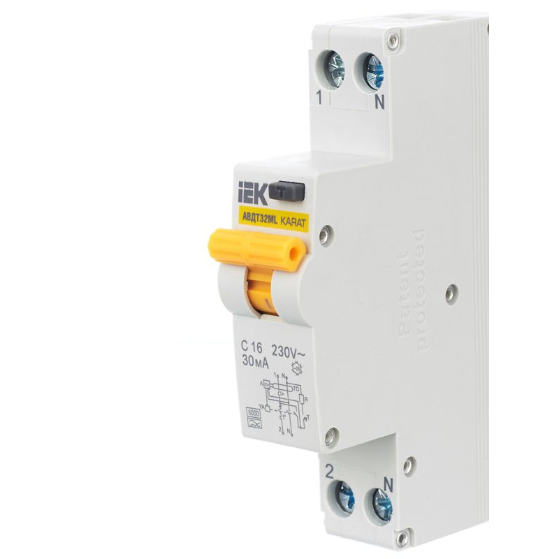 Выключатель автоматический дифференциального тока АВДТ32ML тип A С16 30мА KARAT IEK