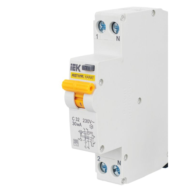 Выключатель автоматический дифференциального тока АВДТ32МL C32 30мА KARAT IEK