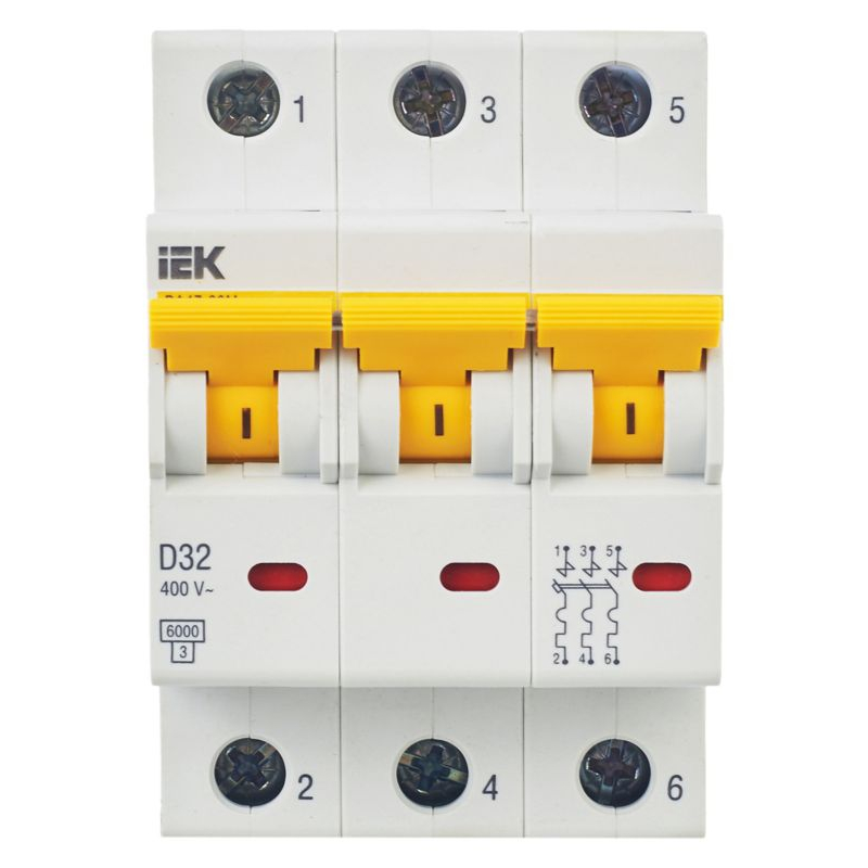 KARAT Автоматический выключатель ВА47-60M 3P D 32А 6кА IEK