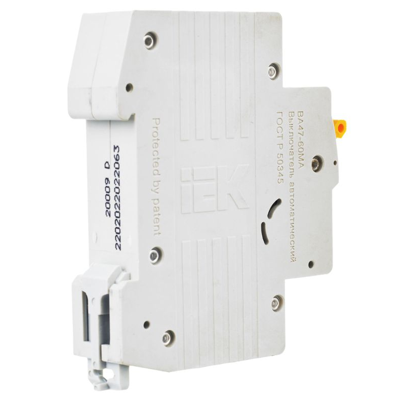 Автоматический выключатель ВА47-60МА без теплового расцепителя 1P 63А 6кА D IEK