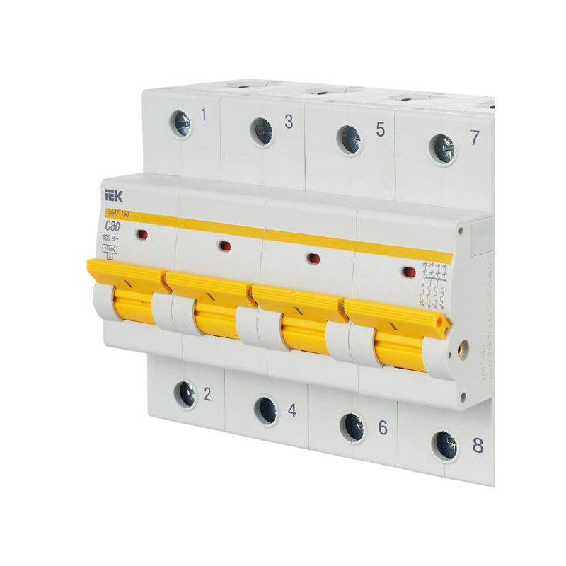 KARAT Автоматический выключатель ВА47-150 4P C 80А 15кА IEK