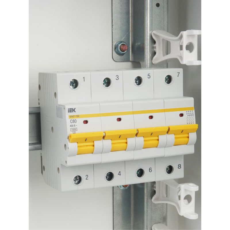 KARAT Автоматический выключатель ВА47-150 4P C 80А 15кА IEK