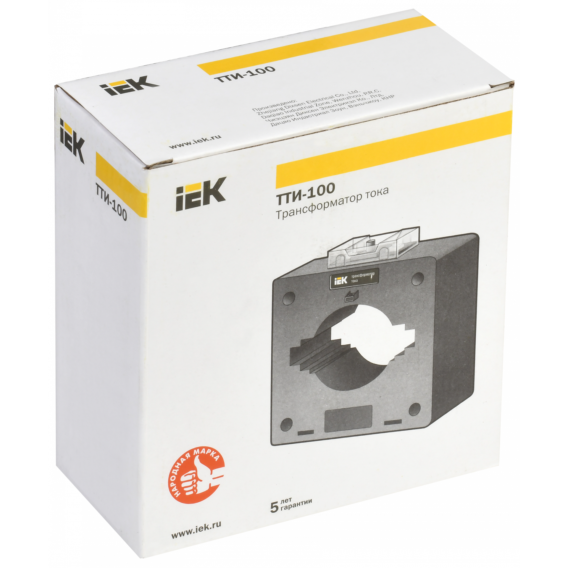 Трансформатор тока ТТИ-100 1500/5А 15ВА класс 0,5 IEK