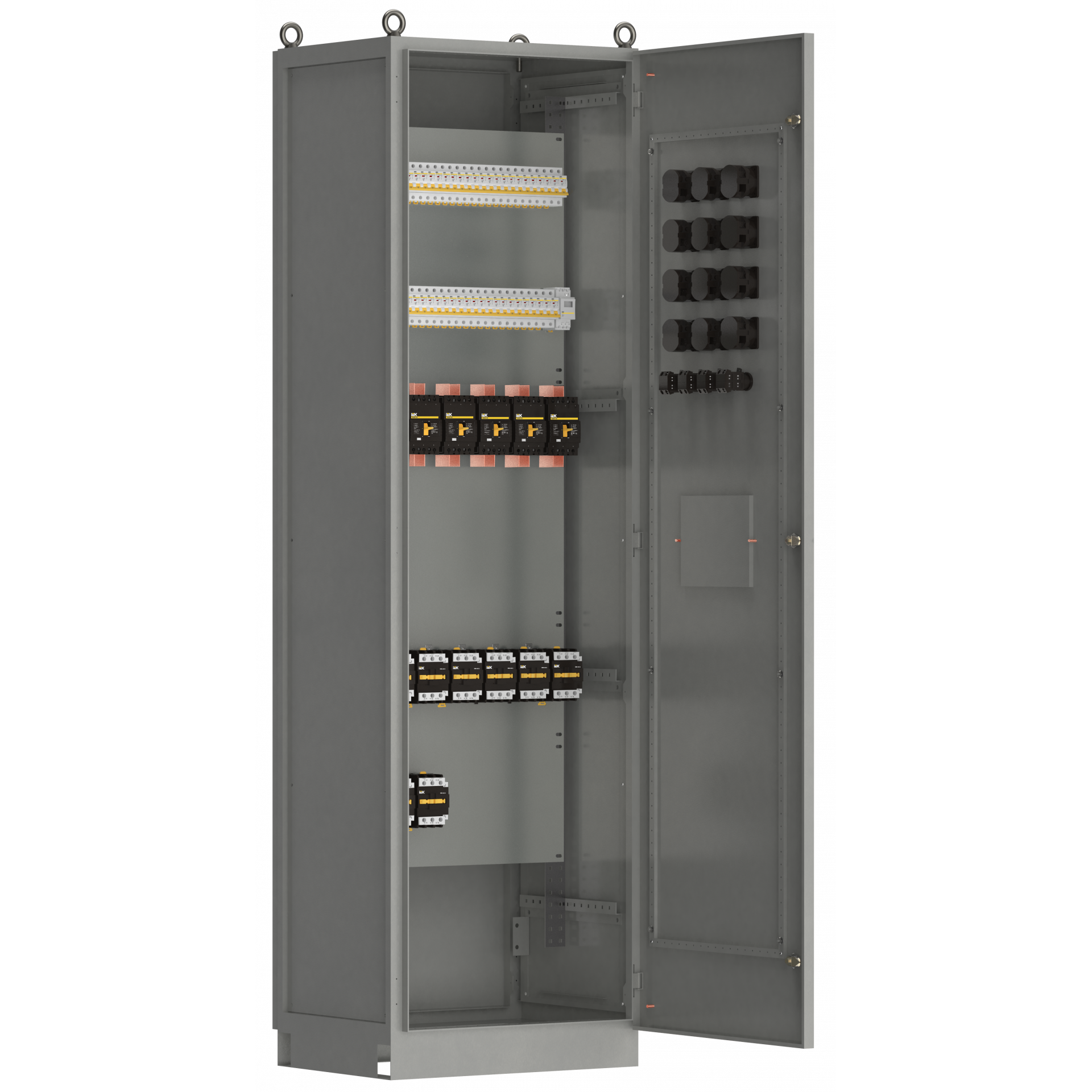 Панель распределительная ВРУ-8504 3Р-162-30 выключатели автоматические 3Р 5х250A 3Р 4х125A IEK