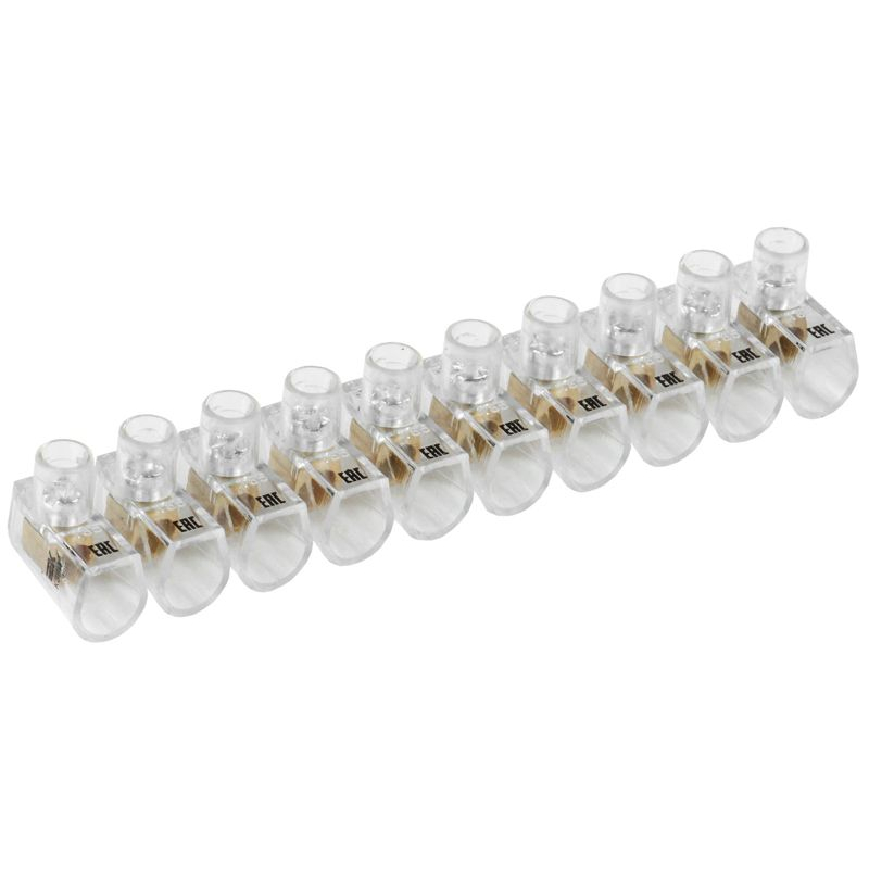 Зажим винтовой концевой изолированный КЗВИ 2,5мм2 (10x1) IEK