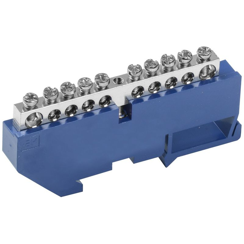 Шина N ноль на DIN-изоляторе с никелевым покрытием ШНИ-6х9-10-Д-С IEK