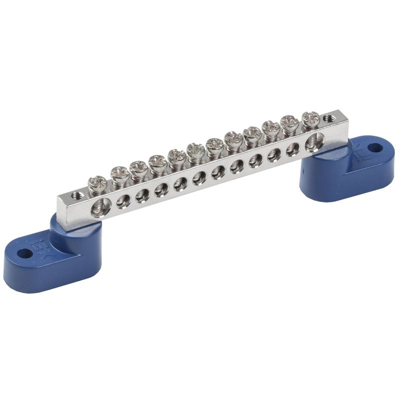 Шина N ноль на двух угловых изоляторах с никелевым покрытием ШНИ-6х9-12-У2-С IEK