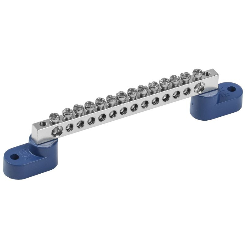 Шина N ноль на двух угловых изоляторах с никелевым покрытием ШНИ-6х9-14-У2-С IEK