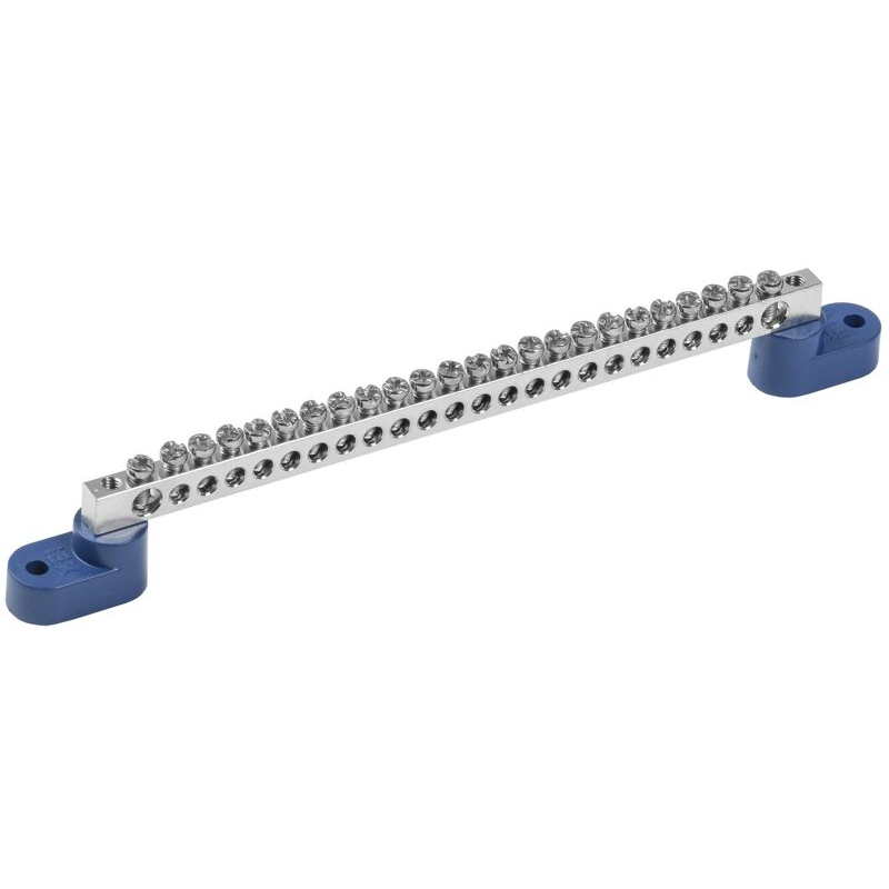 Шина N ноль на двух угловых изоляторах с никелевым покрытием ШНИ-6х9-24-У2-С IEK