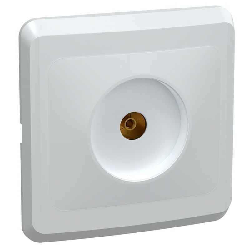 VEGA Розетка 1-местная TV РТВ10-ВБ белый GENERICA
