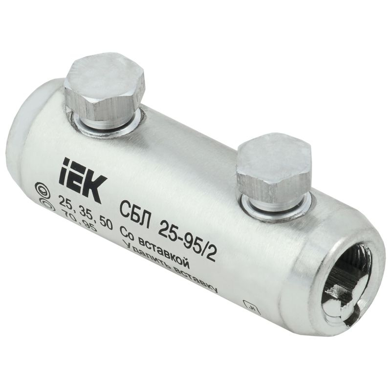 Соединитель болтовой луженый СБЛ 25-95/2 IEK