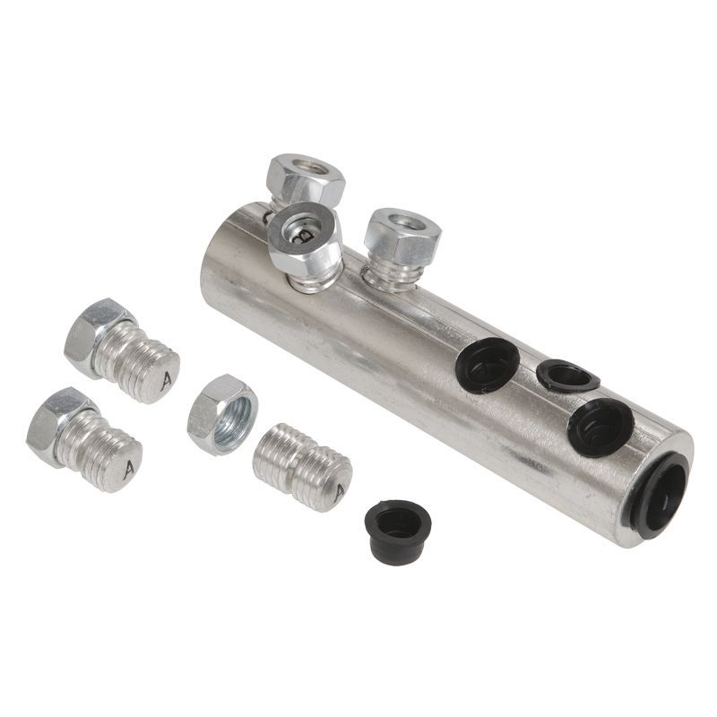 Алюминиевая механическая гильза со срывными болтами АМГ 25-95 IEK