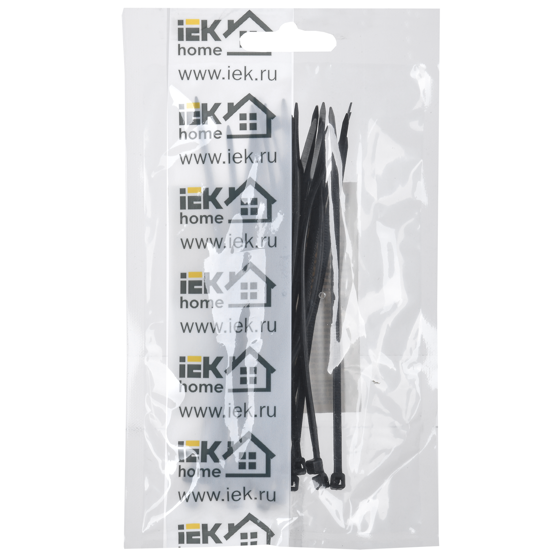 Хомут 2,5х120мм нейлон черные (25шт) IEK серия Home