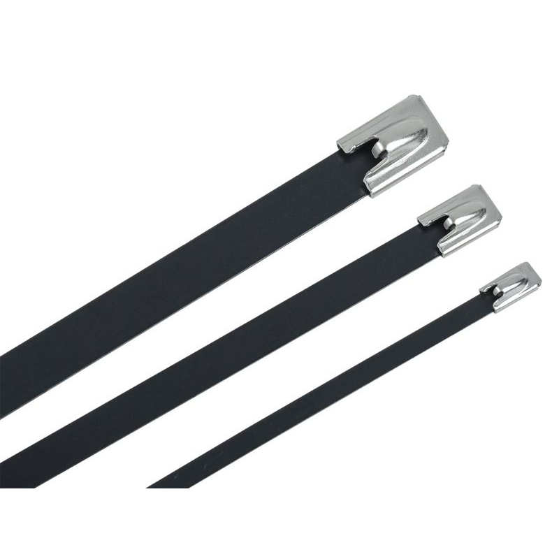 Хомут стальной ХСт 4,6х800мм с полимерным покрытием (100шт/упак) IEK