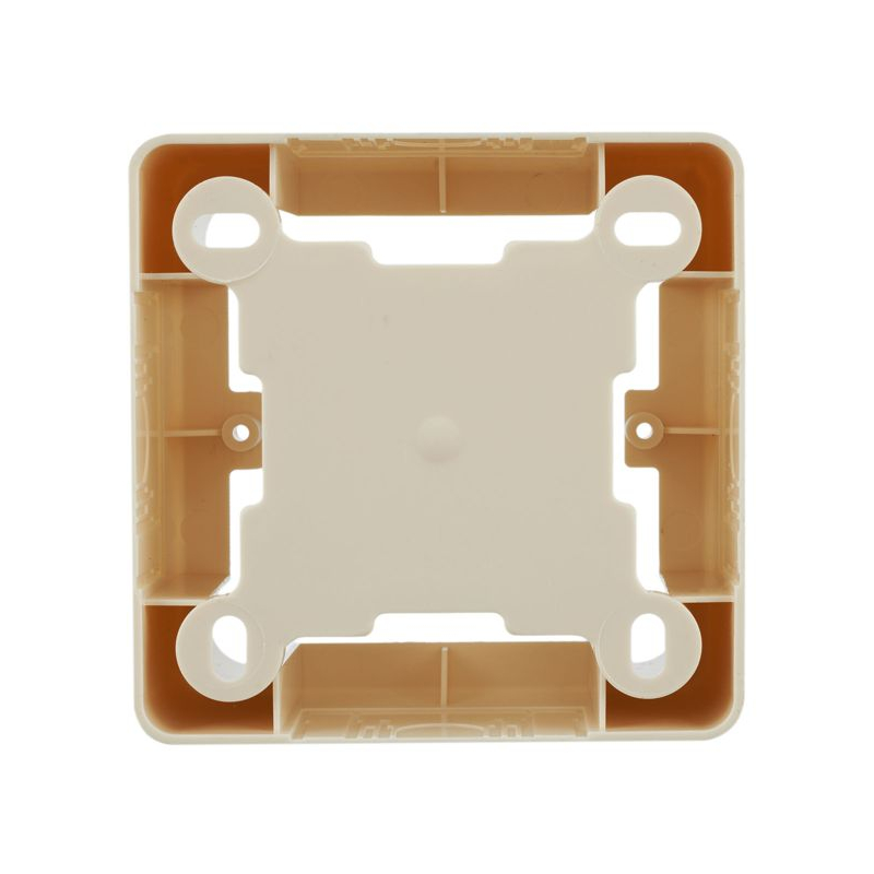 ELECOR Коробка универсальная КМКУ 85х85х42мм неразборная слоновая кость IEK