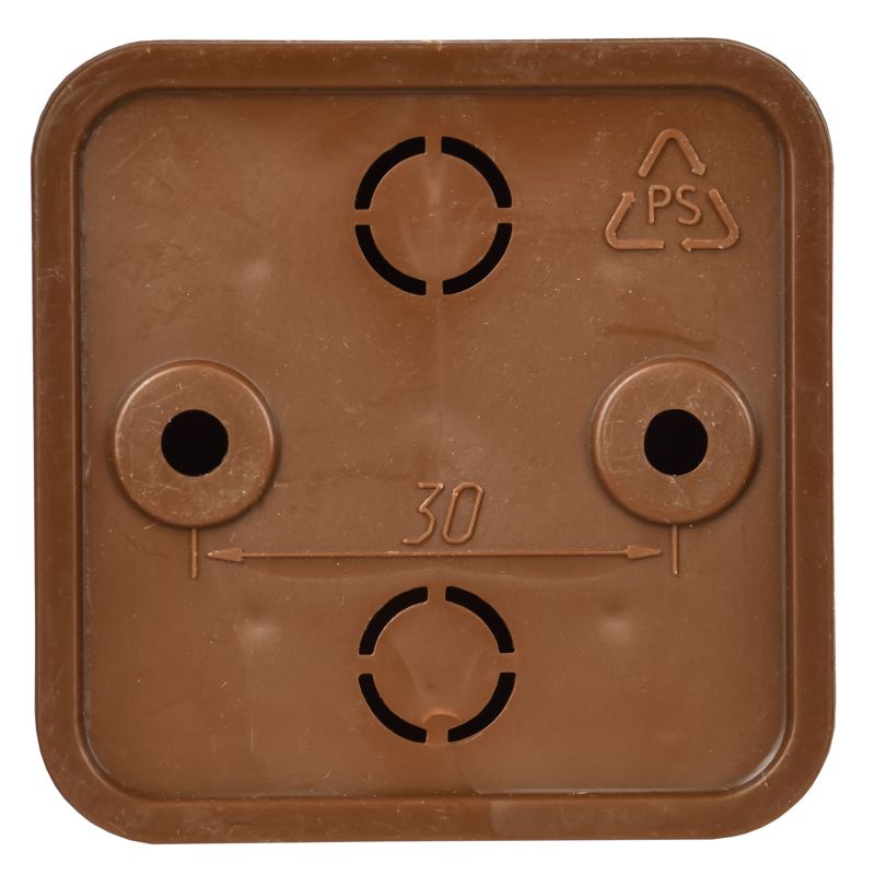 Коробка распаячная КМ41205-05 для открытой проводки безгалогенная (HF) 50х50х20мм дуб IEK