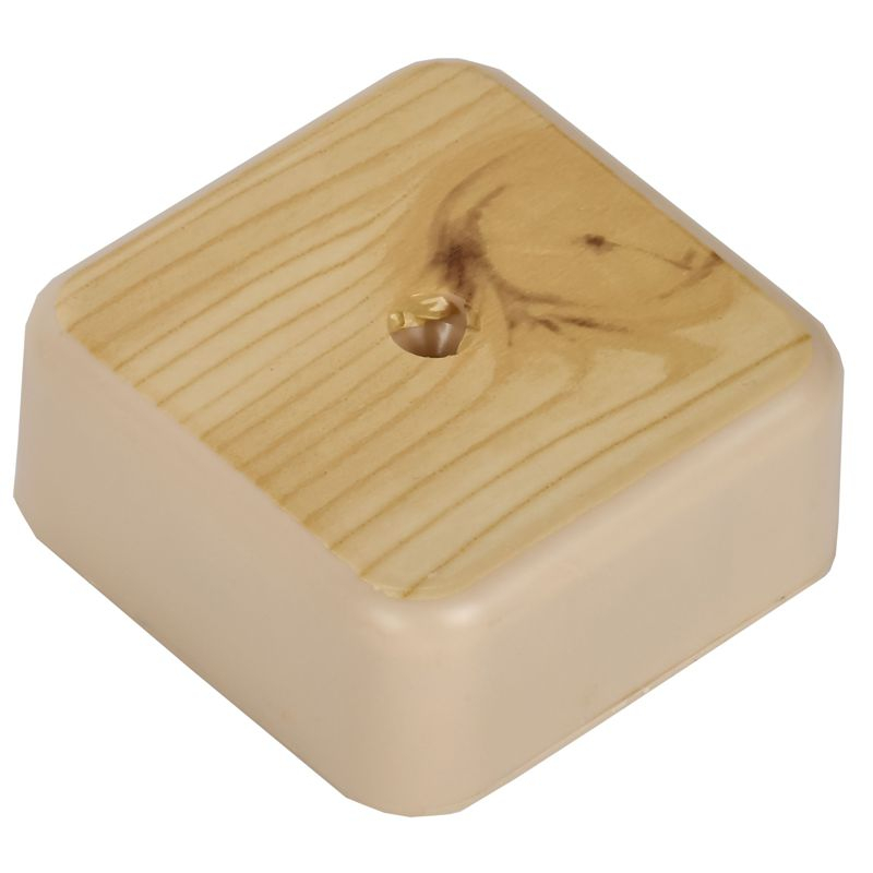 Коробка распаячная КМ41205-04 для открытой проводки безгалогенная (HF) 50х50х20мм сосна IEK