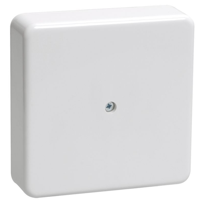 Коробка распаячная КМ41211-01 для открытой проводки безгалогенная (HF) 75х75х20мм белая IEK