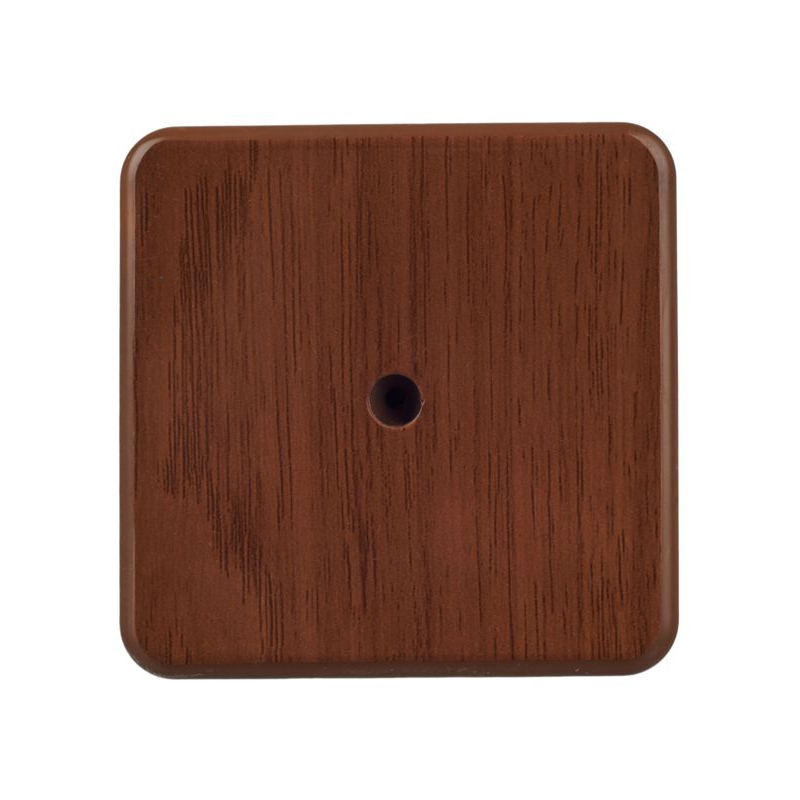 Коробка распаячная КМ41211-05 для открытой проводки безгалогенная (HF) 75х75х20мм дуб IEK