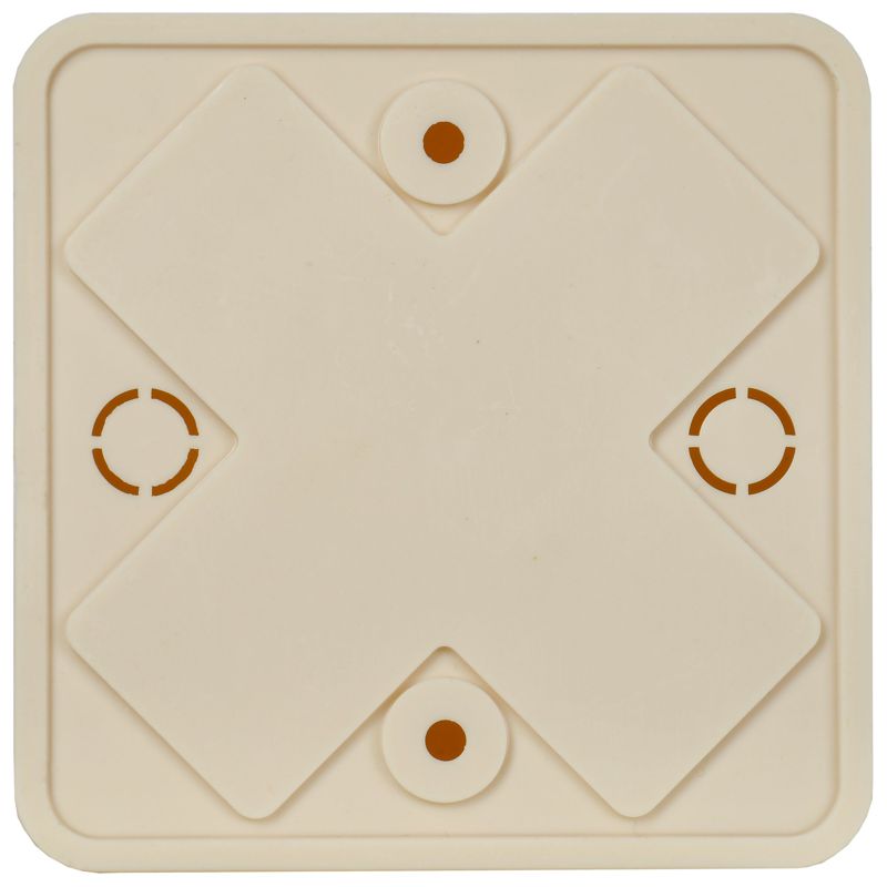 Коробка распаячная КМ41211-02 для открытой проводки безгалогенная (HF) 75х75х20мм слоновая кость IEK