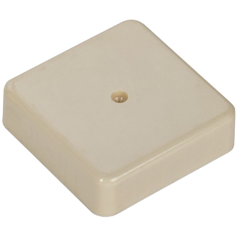 Коробка распаячная КМ41211-02 для открытой проводки безгалогенная (HF) 75х75х20мм слоновая кость IEK