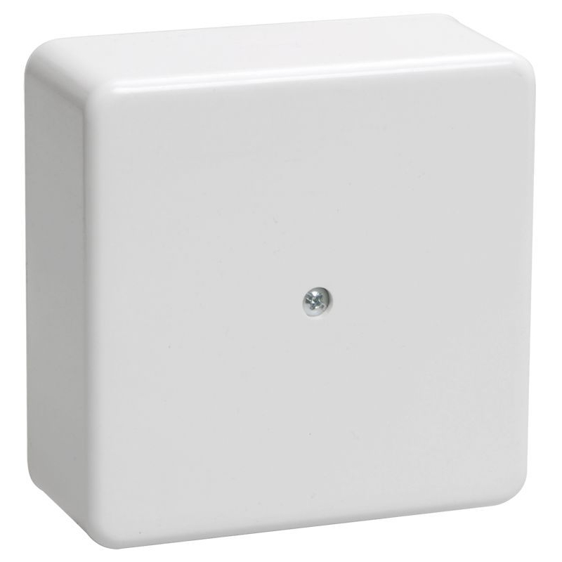 Коробка распаячная КМ41215-01 для открытой проводки безгалогенная (HF) 75х75х28мм белая IEK