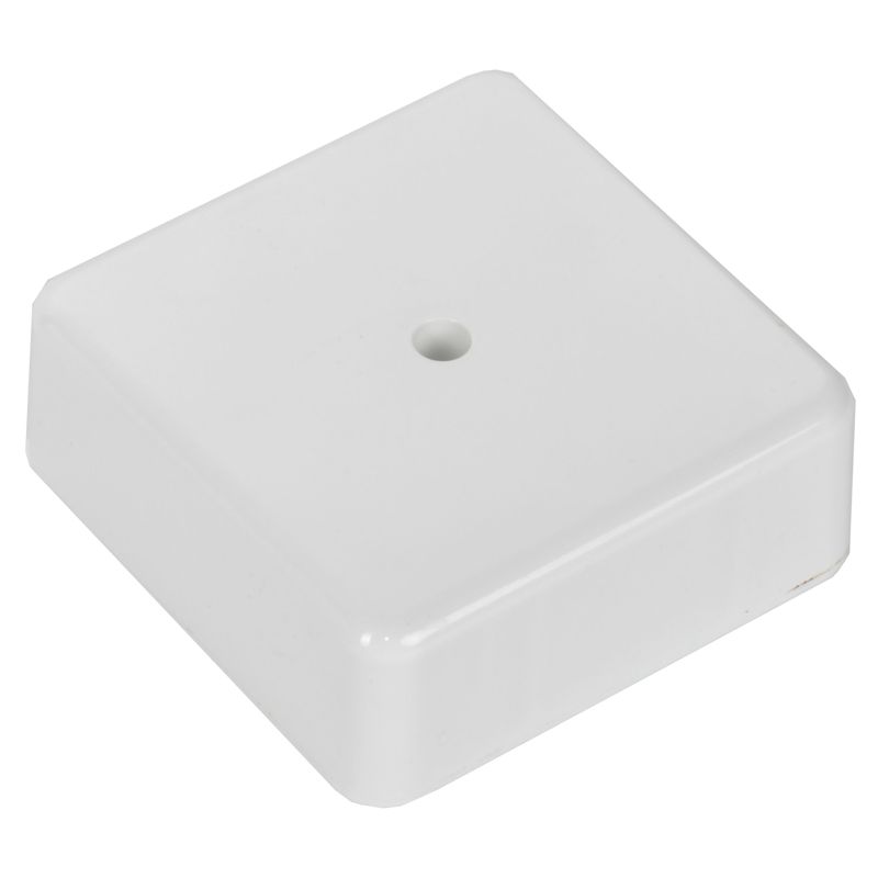 Коробка распаячная КМ41215-01 для открытой проводки безгалогенная (HF) 75х75х28мм белая IEK