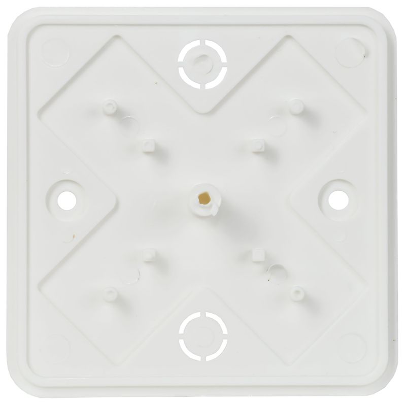 Коробка распаячная КМ41215-01 для открытой проводки безгалогенная (HF) 75х75х28мм белая IEK