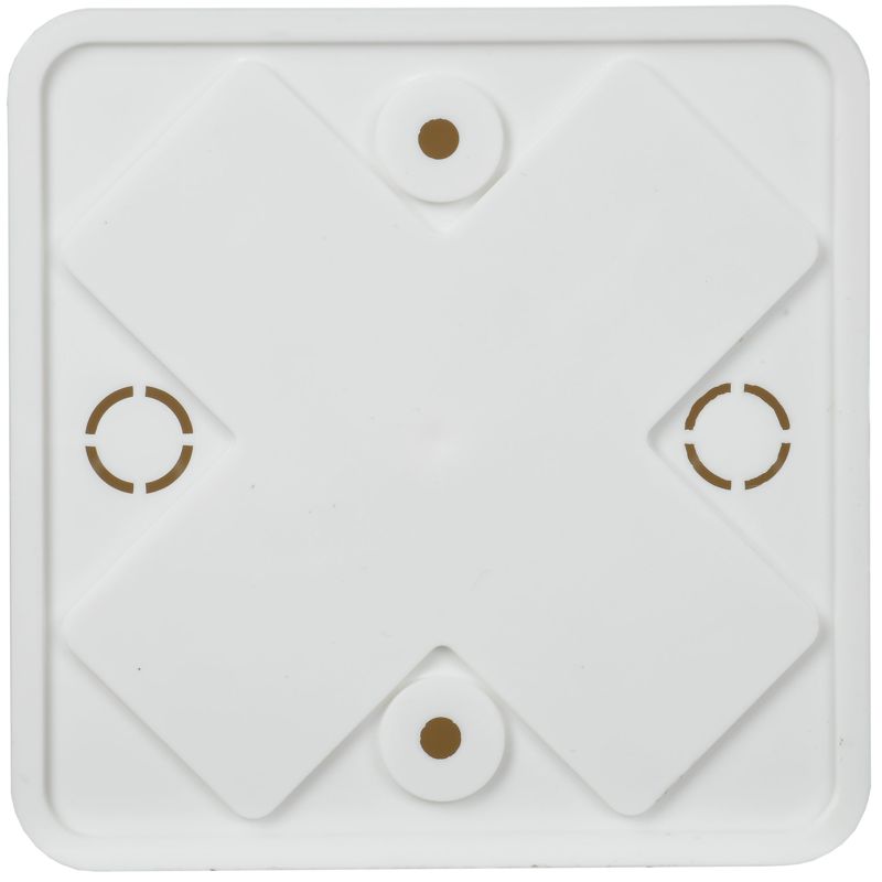 Коробка распаячная КМ41215-01 для открытой проводки безгалогенная (HF) 75х75х28мм белая IEK