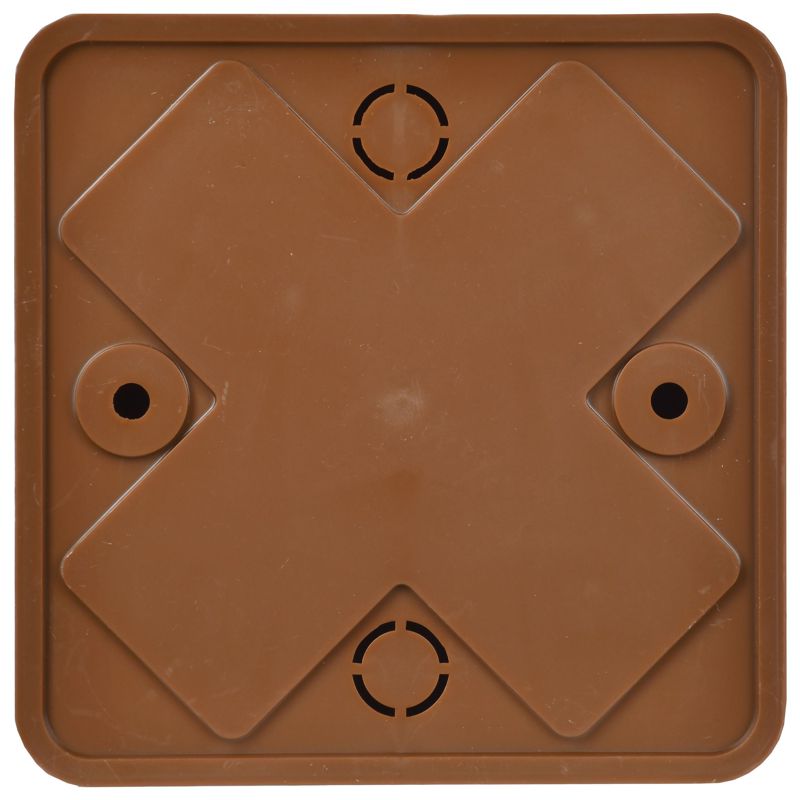 Коробка распаячная КМ41215-05 для открытой проводки безгалогенная (HF) 75х75х28мм дуб IEK