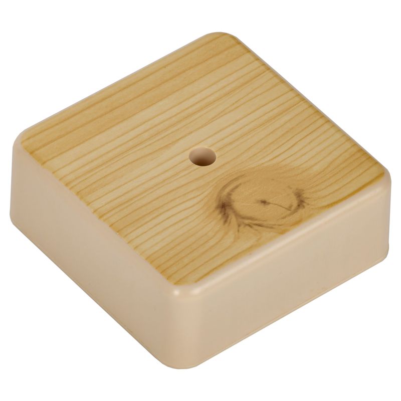 Коробка распаячная КМ41215-04 для открытой проводки безгалогенная (HF) 75х75х28мм сосна IEK