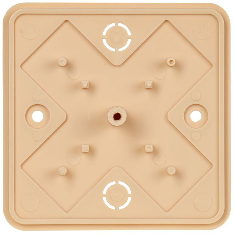 Коробка распаячная КМ41215-04 для открытой проводки безгалогенная (HF) 75х75х28мм сосна IEK